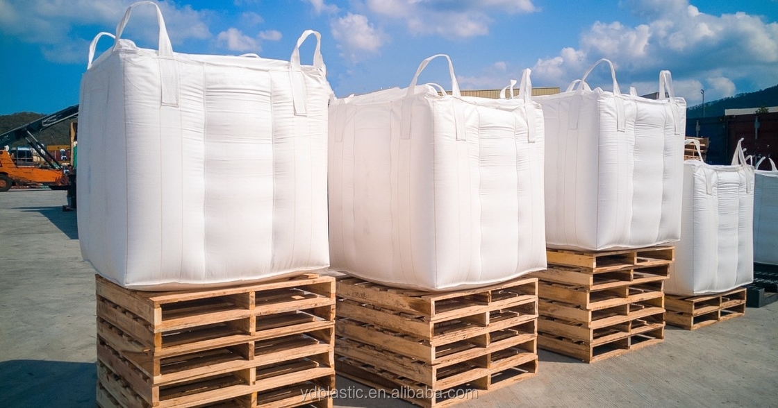 2000kg PP Woven White FIBC Bulk Bags 70 - 240gsm For Agriculture